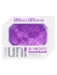 Нереалистичный мастурбатор Tenga Uni Amethyst, 5,8 см, ТПЭ, фиолетовый