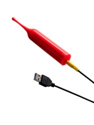 Точечный стимулятор клитора Romp Pop, 3 режима, 14,3 см, красный