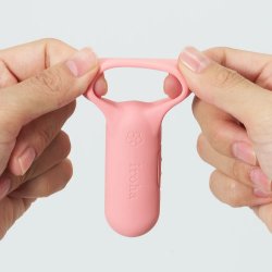Эрекционное кольцо iroha paiRING+ Coral Pink с усиленной вибрацией