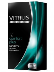Презервативы Vitalis №12 Comfort Plus (Sensitive) анатомические