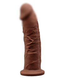 Реалистичный фаллоимитатор SILEXD Model 2, 19,2 см, силикон, коричневый