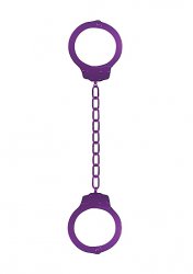 Металлические наручники Hand Cuffs (фиолетовые)
