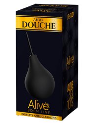 Анальный душ Alive Anal Douche, 13,5 см, размер S, черный