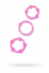 Набор эрекционных колец TOYFA - розовый