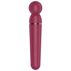 Элегантный вибратор Satisfyer Planet Wand-er, 22 см, силикон, бордовый
