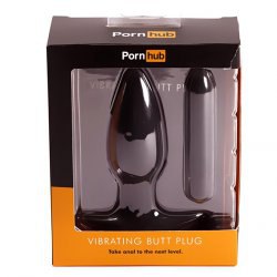 Анальная втулка с вибрацией Pornhub Vibrating Butt Plug - черный