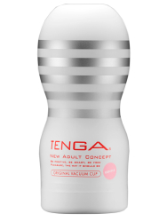 Нереалистичный мастурбатор Tenga Original Vacuum Cup Gentle, 15,5 см, ТПЭ, белый