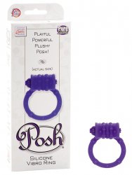 Эрекционное кольцо Posh с вибрацией фиолетовое