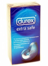 Презервативы Durex Extra Safe утолщенные - 12 шт.