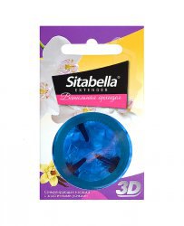 Насадка-презерватив Sitabella 3D с эластичными усиками – Ванильная орхидея