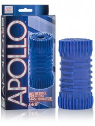 Мастурбатор Apollo Reversible Premium Masturbator Grip двусторонний – голубой