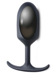 Крупная анальная пробка Heavy Hitters с утяжелением, 16,8 см, размер XL, черный