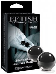 Вагинальные шарики Small Black Glass Ben-Wa Balls