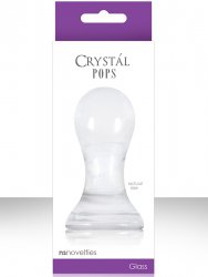 Анальный стимулятор Crystal Pops Large из стекла – прозрачный