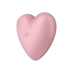 Вакуумно-клиторальный стимулятор Cutie Heart, розовый
