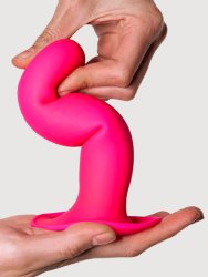 Нереалистичный фаллоимитатор Adrien lastic Hitsens 4, 17,5 см, силикон, розовый