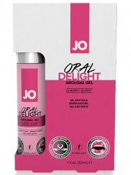 Лубрикант для оральных ласк JO Oral Delight Cherry Burst вишневый – 30 мл