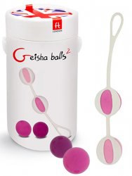 Бархатистые вагинальные шарики Geisha Balls 2 – розовый