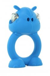 Эрекционное кольцо с вибрацией Happy Hippo Vibrating Cock Ring