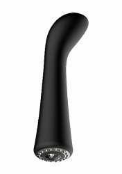 Вибратор для точки G Glimmer (черный): 20.5 см, 10 режимов работы, гибкая головка, АБС/силикон