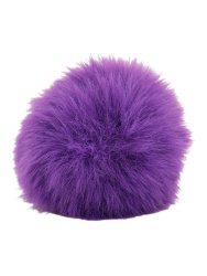 Фиолетовая анальная пробка с фиолетовым заячьим хвостиком, размер S, Kanikule