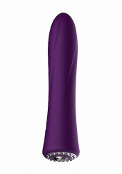 Классический вибратор Jewel (фиолетовый): 19.5 см, 10 режимов вибрации, 8500 оборотов/мин, АБС/силикон
