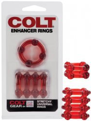 Набор из 2-х эрекционных колец Colt Enhancer Rings – красный