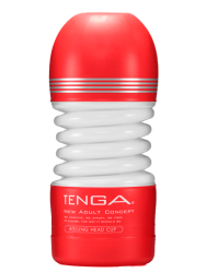 Нереалистичный мастурбатор Tenga Rolling Head Cup, 15,5 см, ТПЭ, белый