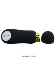 Реалистичная анальная вибропробка Pretty Love, 10 см, 12 режимов, с проводным пультом, черный