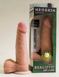 Фаллоимитатор-реалистик NeoSkin 18,5 x 4 см на присоске – телесный