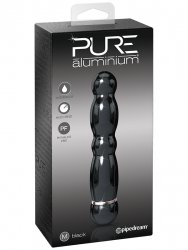 Вибромассажер Pure Aluminium Medium Black – черный