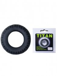 Эрекционное кольцо Titan имитация автомобильной шины – черный