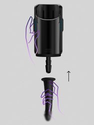 Адаптер под фаллоимитатор Kiiroo Keon, 19,5 см, черный