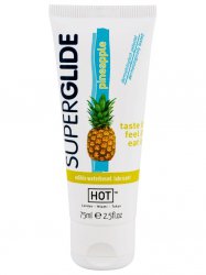 Съедобный лубрикант Super Glide Pineapple на водной основе - 75 мл