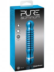 Вибромассажер Pure Aluminium Medium Blue – синий