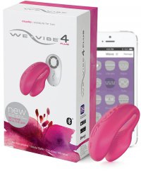 Вибромассажер для пар на радиоуправлении We-Vibe 4 Plus – розовый