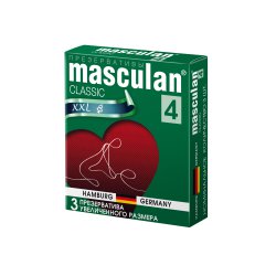 Презервативы Masculan 4 Classic Увеличенного размера 3 шт