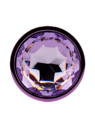 Фиолетовая алюминиевая анальная пробка Small