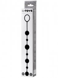Анальная цепочка TOYFA A-Toys с шариками – черный