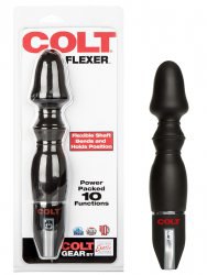 Анальный стимулятор Colt Flexer с вибрацией – черный