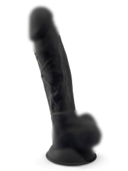 Реалистичный фаллоимитатор SILEXD Model 1 с мошонкой, 17,6 см, силикон, черный