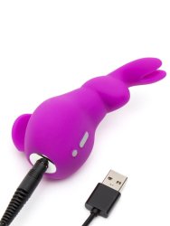 Яркий стимулятор клитора Happy Rabbit Mini Ears, 9 режимов, 11 см, фиолетовый