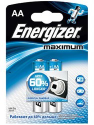 Литиевые  батарейки Energizer AA Maximum - 2 шт.