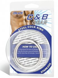 Стальное эрекционное кольцо Steel Cock Ring 1,8” – серебристый
