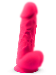 Реалистичный фаллоимитатор SILEXD Model 1, с мошонкой, 21,5 см, фуксия