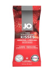 Одноразовый вкусовой лубрикант со вкусом клубники JO Flavored Strawberry Kiss, 10 мл