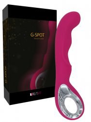 Изящный перезаряжаемый вибростимулятор с рукояткой G-Spot – розовый 