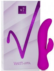 Вибромассажер со стимулятором клитора Vanity Vr7 перезаряжаемый – фиолетовый