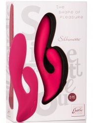 Вибромассажер со стимулятором клитора Silhouette S15 перезаряжаемый – красный