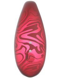 Парный вибратор Amovibe TWIN+ Red, 8 см, 4 режима, управление через приложение, силикон, красный